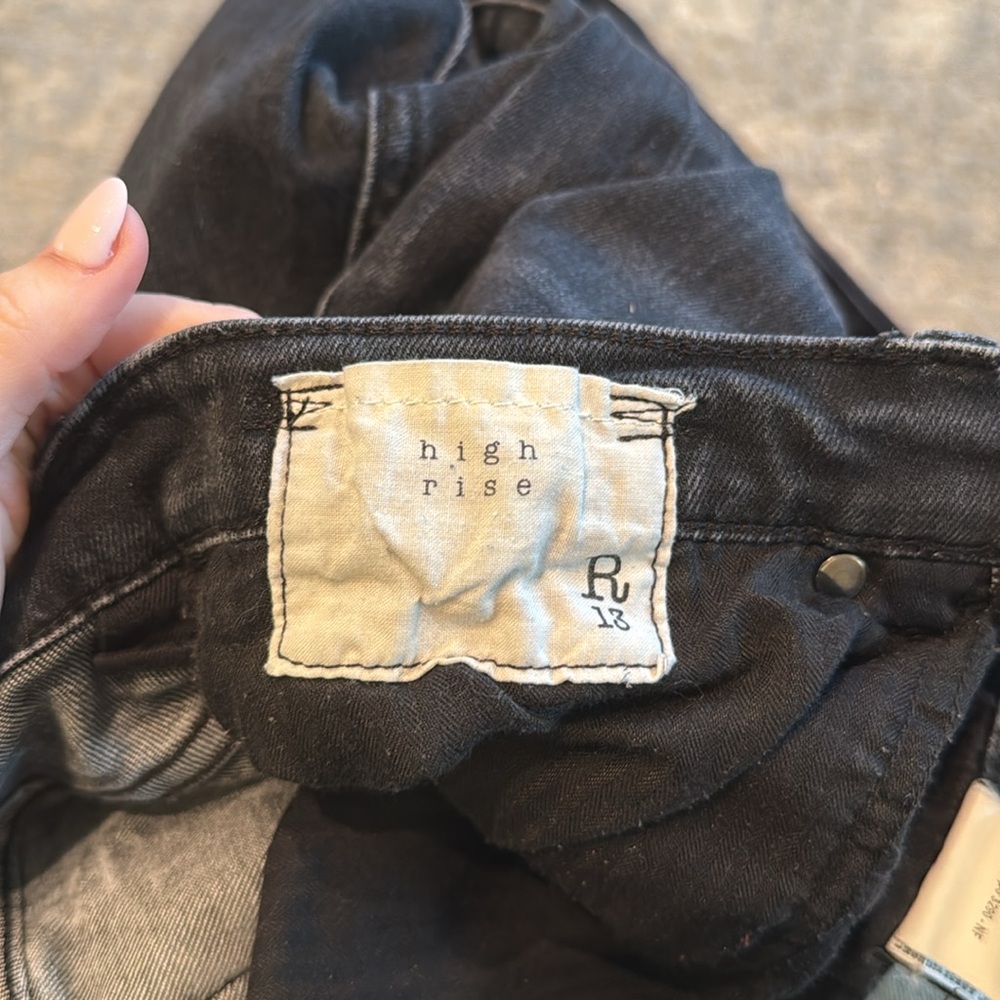R13 High Rise Skinny Black Jeans - Picture 16 of 16
